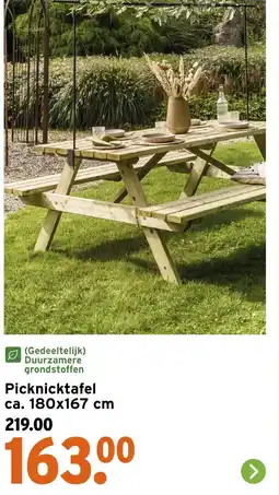 GAMMA Picknicktafel aanbieding
