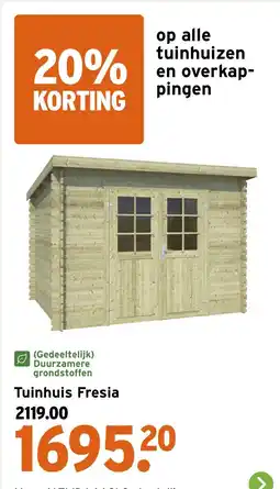 GAMMA Alle tuinhuizen en overkap- pingen aanbieding