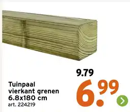 GAMMA Tuinpaal vierkant grenen aanbieding