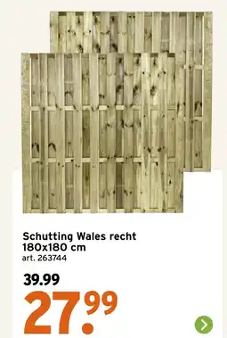 GAMMA Schutting Wales recht aanbieding