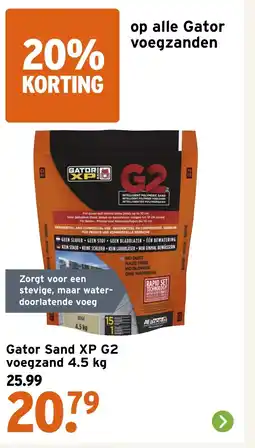 GAMMA Gator Sand XP G2 voegzand aanbieding