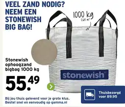 GAMMA Stonewish ophoogzand bigbag aanbieding