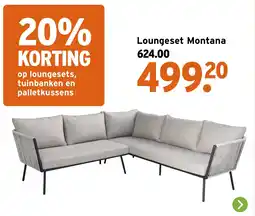 GAMMA Loungeset Montana aanbieding