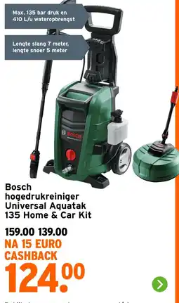 GAMMA Bosch hogedrukreiniger Universal Aquatak 135 Home & Car Kit aanbieding