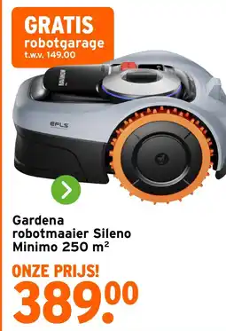 GAMMA Gardena robotmaaier Sileno Minimo 250 m² aanbieding