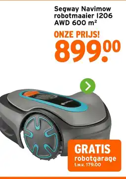 GAMMA Segway Navimow robotmaaier 1206 AWD 600 m² aanbieding