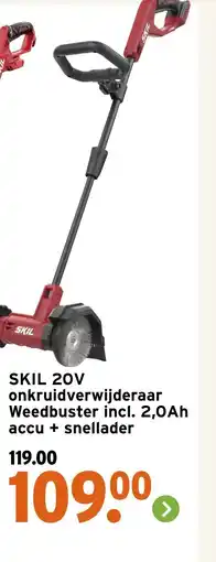 GAMMA Skil 20v onkruidverwijderaar weedbuster incl. 2,0ah accu + snellader aanbieding