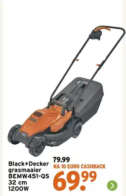 GAMMA Black+Decker grasmaaier BEMW451-QS 32 cm 1200W aanbieding