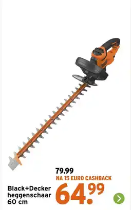 GAMMA Black+Decker heggenschaar aanbieding