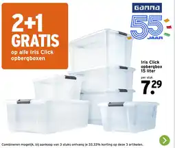 GAMMA Iris Click opbergbox aanbieding