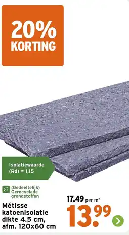 GAMMA Métisse katoenisolatie aanbieding