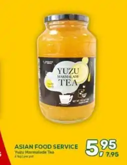 Amazing Oriëntal Asian food service Yuzu Marmalade Tea aanbieding
