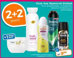 Trekpleister Dove, Axe, Rexona en Zwitsal aanbieding