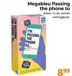 Trekpleister Megableu Passing the phone to aanbieding