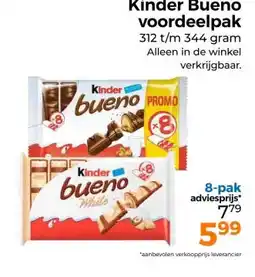 Trekpleister Kinder Bueno voordeelpak aanbieding