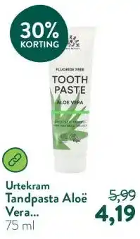 Holland & Barrett Tandpasta Aloë Vera Fluoridevrij aanbieding