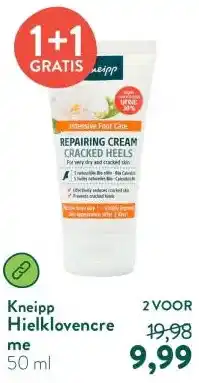 Holland & Barrett Kneipp repairing cream cracked heels aanbieding