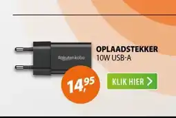 Expert Kobo 10W USB-stroomadapter Zwart aanbieding