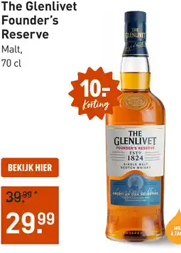 Gall & Gall The Glenlivet Founder's Reserve 20CL aanbieding
