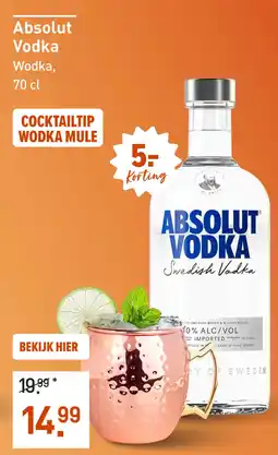 Gall & Gall Absolut Vodka 70CL aanbieding