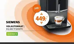 Expert Siemens EQ.300 TF305EF9 Zwart/rvs aanbieding