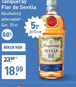 Gall & Gall Tanqueray Flor de Sevilla Alcoholvrij 70CL aanbieding
