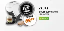 Expert Krups YY5679 NESCAFÉ Dolce Gusto Neo Latte Wit aanbieding
