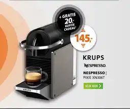 Expert Krups Nespresso Pixie XN306T Titanium aanbieding