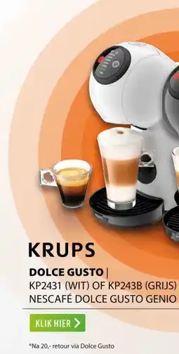 Expert Krups KP2431 NESCAFÉ Dolce Gusto Genio S Basic Wit aanbieding