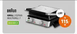Expert Braun CG7020 MultiGrill 7 aanbieding