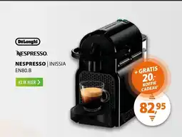 Expert DeLonghi Nespresso Inissia EN80.B Zwart aanbieding