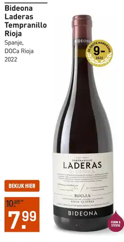 Gall & Gall Bideona Laderas Tempranillo Rioja 75CL aanbieding