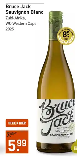 Gall & Gall Bruce Jack Sauvignon Blanc 75CL aanbieding