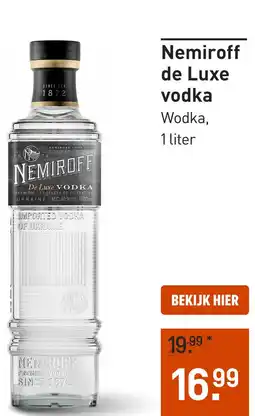 Gall & Gall Nemiroff de Luxe vodka 100CL aanbieding