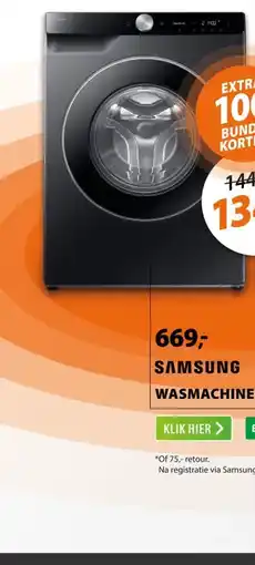 Expert Samsung SuperSpeed 6000-serie WW11DG6B25LB Zwart aanbieding