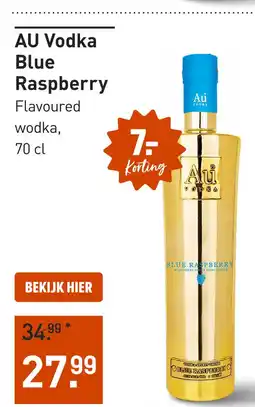 Gall & Gall AU Vodka Blue Raspberry 70CL aanbieding
