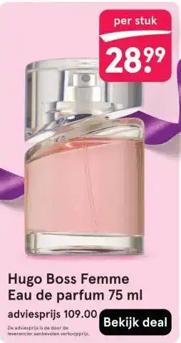 Etos Hugo Boss Femme aanbieding