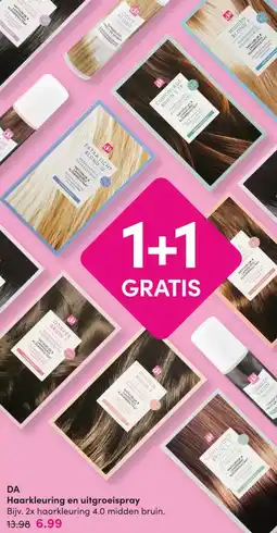 DA DA Haarkleuring en uitgroeispray aanbieding