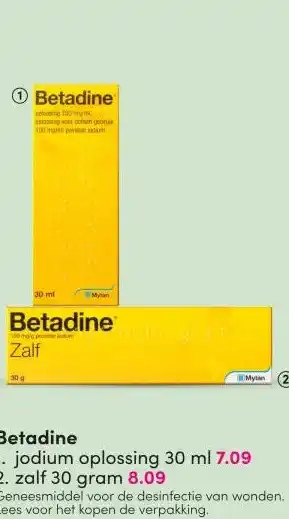 DA Betadine aanbieding