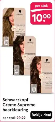 Etos Schwarzkopf Creme Supreme haarkleuring aanbieding