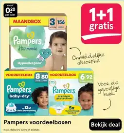 Etos Pampers voordeelboxen aanbieding
