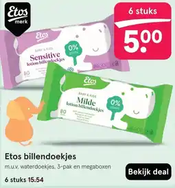 Etos Etos billendoekjes aanbieding