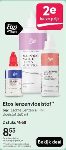 Etos Etos lenzenvloeistof** aanbieding