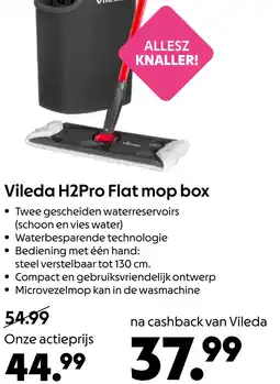 AllesZ Vileda H2Pro Flat mop box aanbieding