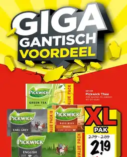 Vomar Voordeelmarkt Pickwick Thee aanbieding