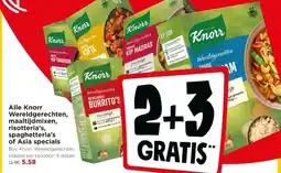 Jumbo Alle Knorr Wereldgerechten, maaltijdmixen, risotteria's, spaghetteria's of Asia specials aanbieding