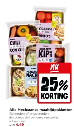 Jumbo Alle Mexicaanse maaltijdpakketten aanbieding