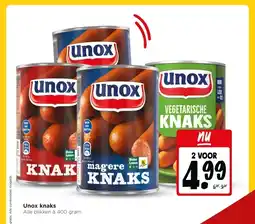 Jumbo Unox knaks aanbieding