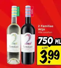 Vomar Voordeelmarkt 2 Familias Wijn aanbieding