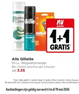 Jumbo Alle Gillette aanbieding